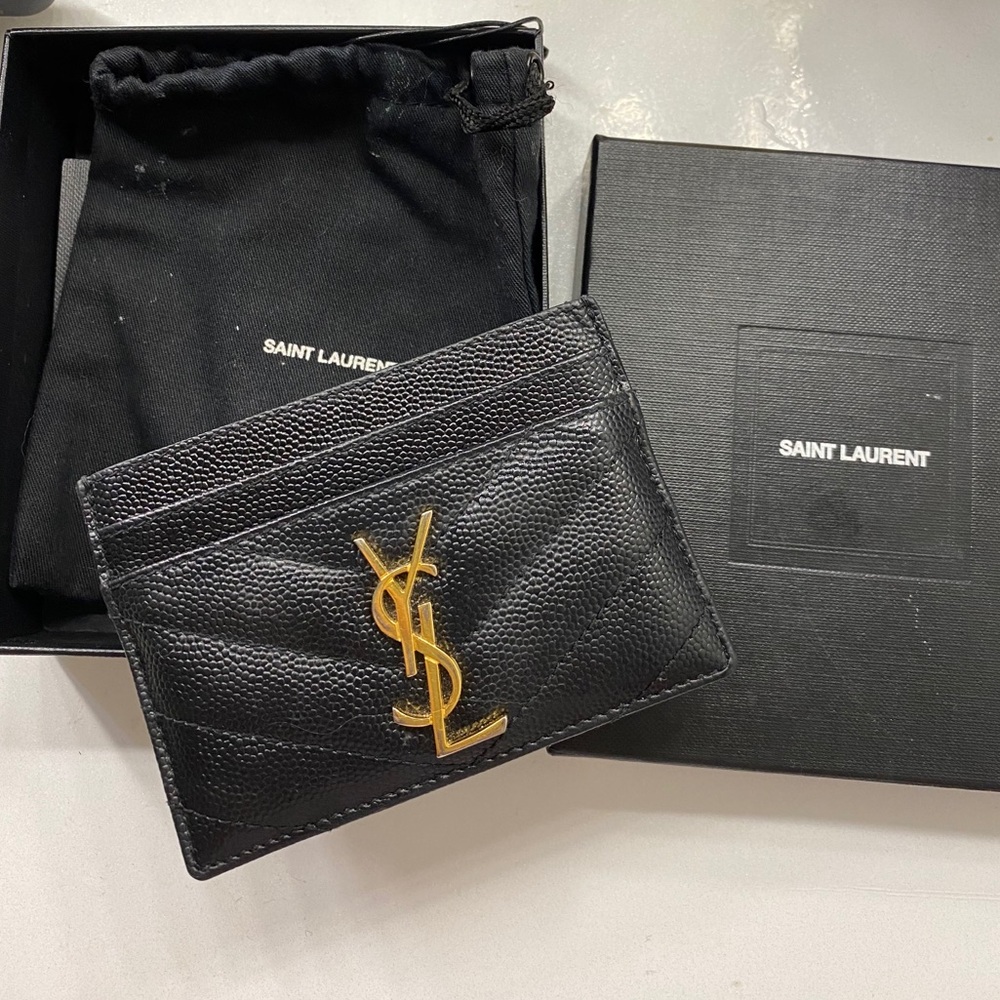 YSL MONOGRAM CARD CASE